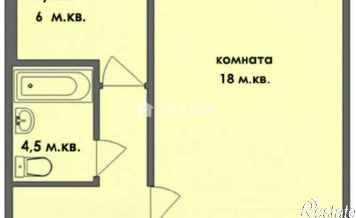 1-комн квартира ул Пролетарская, 20А,  д. 20А