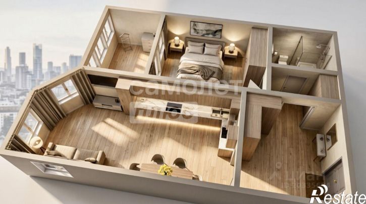 1-комн квартира ул Краснова, 38,  д. 38