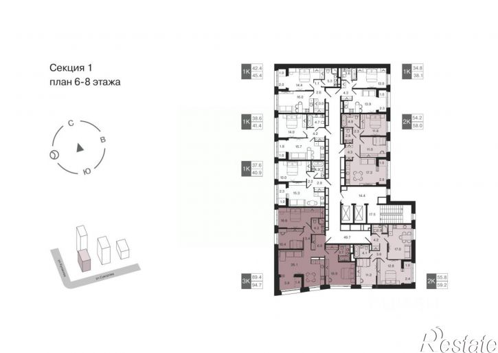 2-комн квартира в новом доме ул Суворова, 139,  д. 139