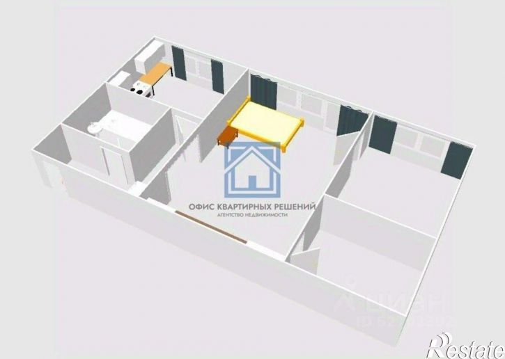 2-комн квартира ул Циолковского, 6А,  д. 6А