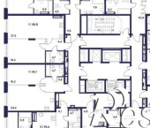 2-комн, 77 кв м, этаж 12/23 улица Богданова, 33