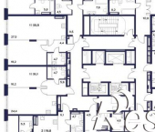 2-комн, 101 кв м, этаж 14/23 улица Богданова, 33