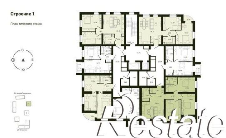 3-комн квартира в новом доме 4-й проезд Терновского, , 6,  д. , 6